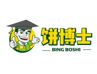 饼博士卡通logo设计