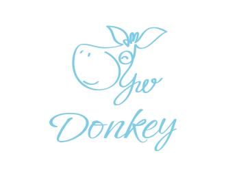 Donkey 手绘线条logo