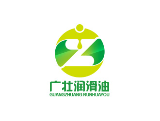 润滑油绿色负空间logo图标