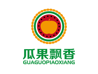 瓜果飘香零食食品店logo