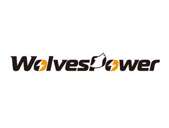 WolvesPower字母LOGO设计，酷炫简洁，有力量感