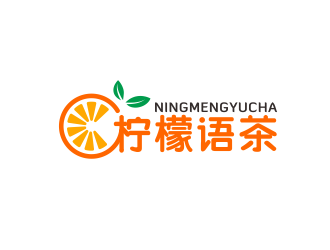 奶茶店logo（柠檬语茶）