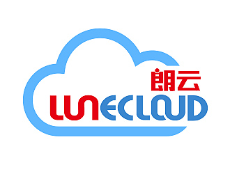 朗云logo,英文为：LUNeCLOUD，中文:朗云