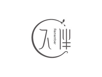 中文线条型－久伴杂货铺logo