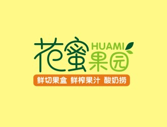 花蜜果园生鲜LOGO设计