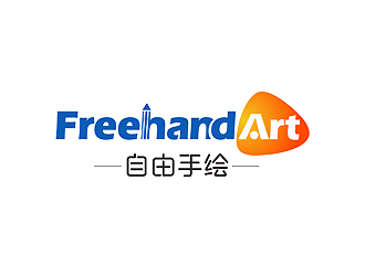 Freehand Art 自由手绘教育logo设计