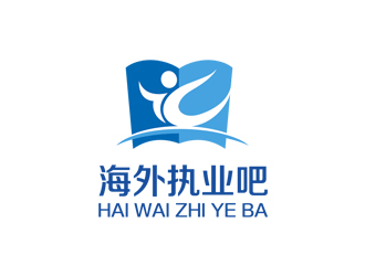 海外执业吧蓝色图形logo