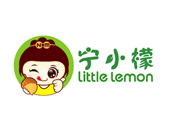 宁小檬休闲零食logo设计