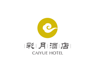 彩月酒店祥云logo