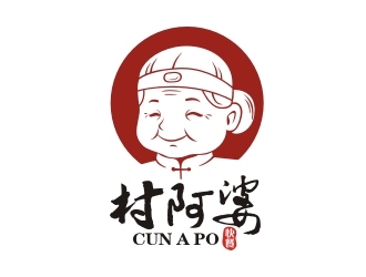 村阿婆卡通形象logo