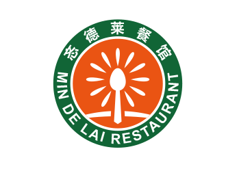 忞德莱圆形餐馆图标logo