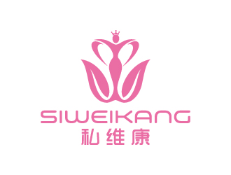 私维康女性logo设计